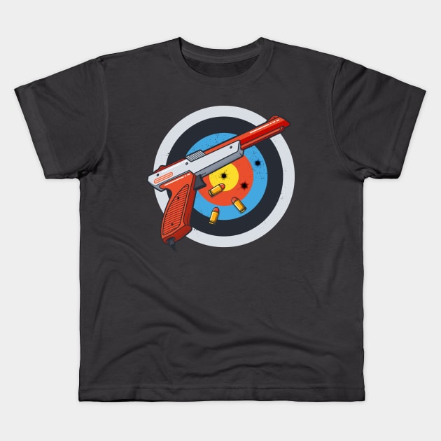 Light Gun Shot Kids T-Shirt by redwane